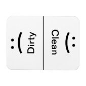 Magnet Flexible Nettoyer l'aimant sale (sourire/rainuré) (Horizontal)