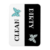 Magnet Flexible Nettoyer le papillon du lave-vaisselle sale (Vertical)