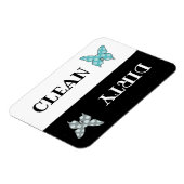 Magnet Flexible Nettoyer le papillon du lave-vaisselle sale (Côté Gauche)