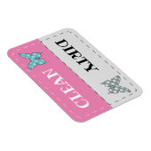 Magnet Flexible Nettoyer le papillon du lave-vaisselle sale (Côté Droit)