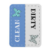 Magnet Flexible Nettoyer le papillon du lave-vaisselle sale (Vertical)