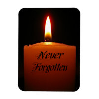 Never Forgotten Remembrance Candle Flame