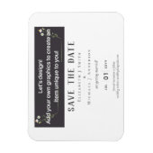Magnet Flexible NEW! DESIGN OWN WEDDING Save The Date MAGNETIC (Vertical)