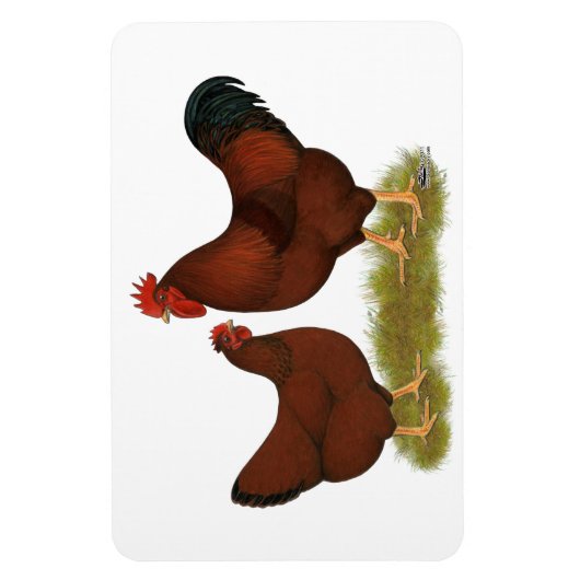 Magnet Flexible New Hampshire Reds (Vertical)