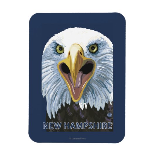 Magnet Flexible New HampshireEagle près (Vertical)