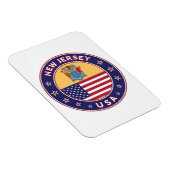 Magnet Flexible New Jersey, New Jersey autocollant, étui téléphoni (Côté Droit)