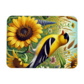 Magnet Flexible New Jersey State Bird Eastern Goldfinch (Horizontal)