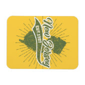 Magnet Flexible New Jersey vintage (Horizontal)