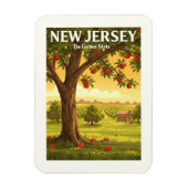 Magnet Flexible New Jersey vintage (Vertical)
