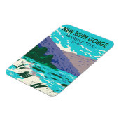 Magnet Flexible New River Gorge National Park Virginie-Occidentale (Côté Gauche)