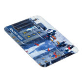 Magnet Flexible New York City.Hiver. Noël des beaux-arts (Côté Droit)