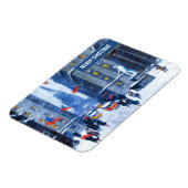 Magnet Flexible New York City.Hiver. Noël des beaux-arts (Côté Gauche)