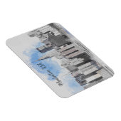 Magnet Flexible New York City Manhattan Skyline (Côté Droit)