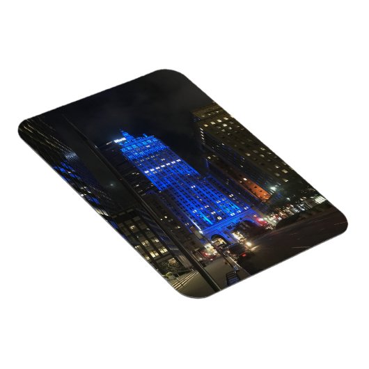 Magnet Flexible New York City Park Avenue Architecture NYC Night (Côté Droit)