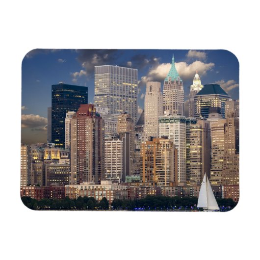 Magnet Flexible New York City Skyline depuis Hudson River (Horizontal)