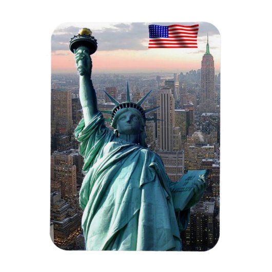 Magnet Flexible New York City - Statue de la Liberté - États-Unis (Vertical)
