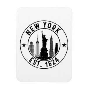 Magnet Flexible New York Est. 1624 New York City Lover Nyc