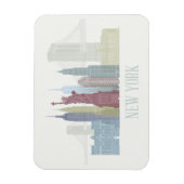 Magnet Flexible New York Skyline (Vertical)