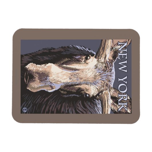Magnet Flexible New YorkMoose près (Horizontal)