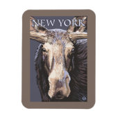 Magnet Flexible New YorkMoose près (Vertical)