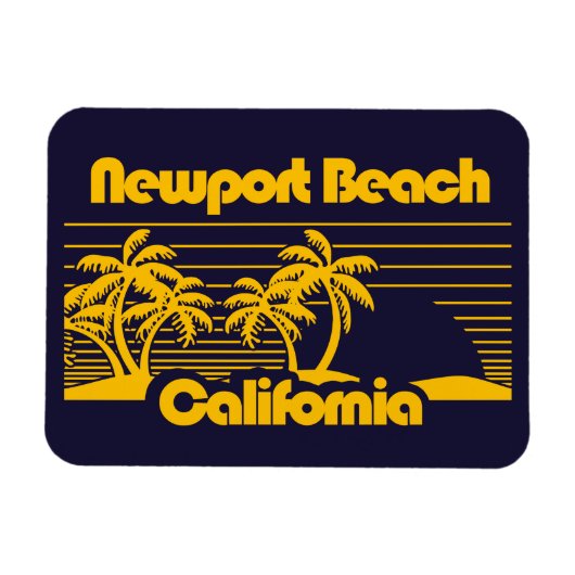 Magnet Flexible Newport Beach Californie (Horizontal)
