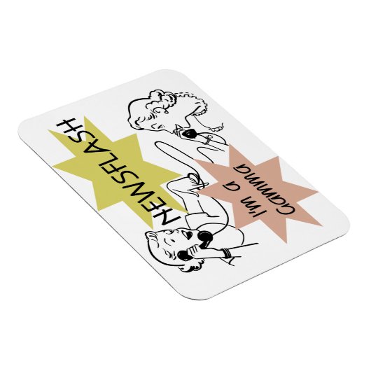 Magnet Flexible Newsflash Je suis un cadeau Gamma (Côté Droit)