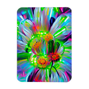 Magnet Flexible Nez des marguerites Abstraites aux couleurs vives