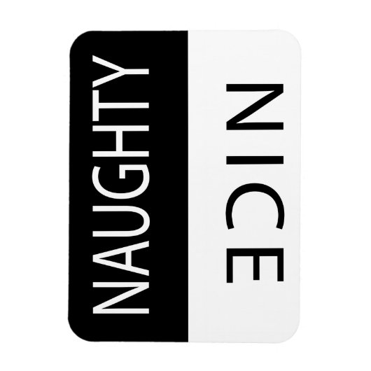 Magnet Flexible Nice ou Naughty Funny Flipable (Vertical)