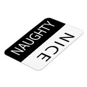 Magnet Flexible Nice ou Naughty Funny Flipable (Côté Gauche)