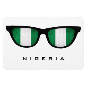 Magnet Flexible Nigeria Shades texte personnalisé et aimant couleu
