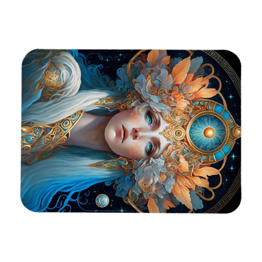 Magnet Flexible Night Goddess Queen Imaginaire Art (Horizontal)