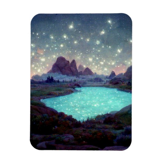 Magnet Flexible Night Sky Stars Imaginaire Paysage (Vertical)