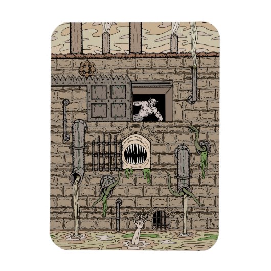 Magnet Flexible Nightmare Factory Weird Horror Art (Vertical)