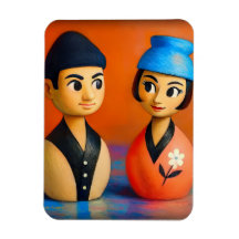 NIKO ET HANA PHOTO MAGNET.