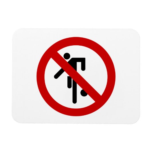 Magnet Flexible NO Ball Games ⚠ Thai Park ⚠ (Horizontal)