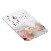 Magnet Flexible No Fancy Just Love Photo Enregistrer la date (Côté Droit)