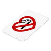 Magnet Flexible No Love For Smoking Sign (Côté Gauche)