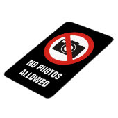 Magnet Flexible No Photos Allowed (Côté Gauche)