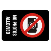 Magnet Flexible No Photos Allowed (Horizontal)
