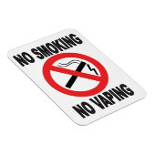Magnet Flexible No Smoking No Vaping Signal d'avertissement (Côté Droit)