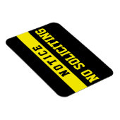 Magnet Flexible No Soliciting [Magnet] (Côté Droit)