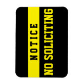 Magnet Flexible No Soliciting [Magnet] (Vertical)