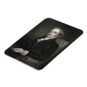 Magnet Flexible Noah Webster (1758-1843) gravée par Frederick W. (Côté Gauche)