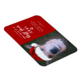 Magnet Flexible Noël 2021 Ruff Year Funny Chien Photo (Côté Droit)