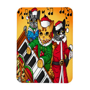 Magnet Flexible Noël Carol Cats