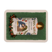 Magnet Flexible Noël chrétien de la Nativité rustique (Horizontal)