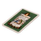 Magnet Flexible Noël chrétien de la Nativité rustique (Côté Gauche)