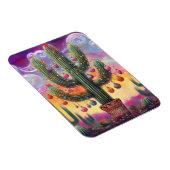 Magnet Flexible Noël dans le désert Sud-Ouest Saguaro Cactus (Côté Droit)