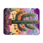 Magnet Flexible Noël dans le désert Sud-Ouest Saguaro Cactus (Horizontal)