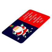 Magnet Flexible Noël de golf drôle (Côté Gauche)